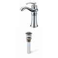 American Imaginations Deck Mount CUPC Approved Lead Free Brass Faucet Set In Chrome Color, Drain Incl. AI-33673